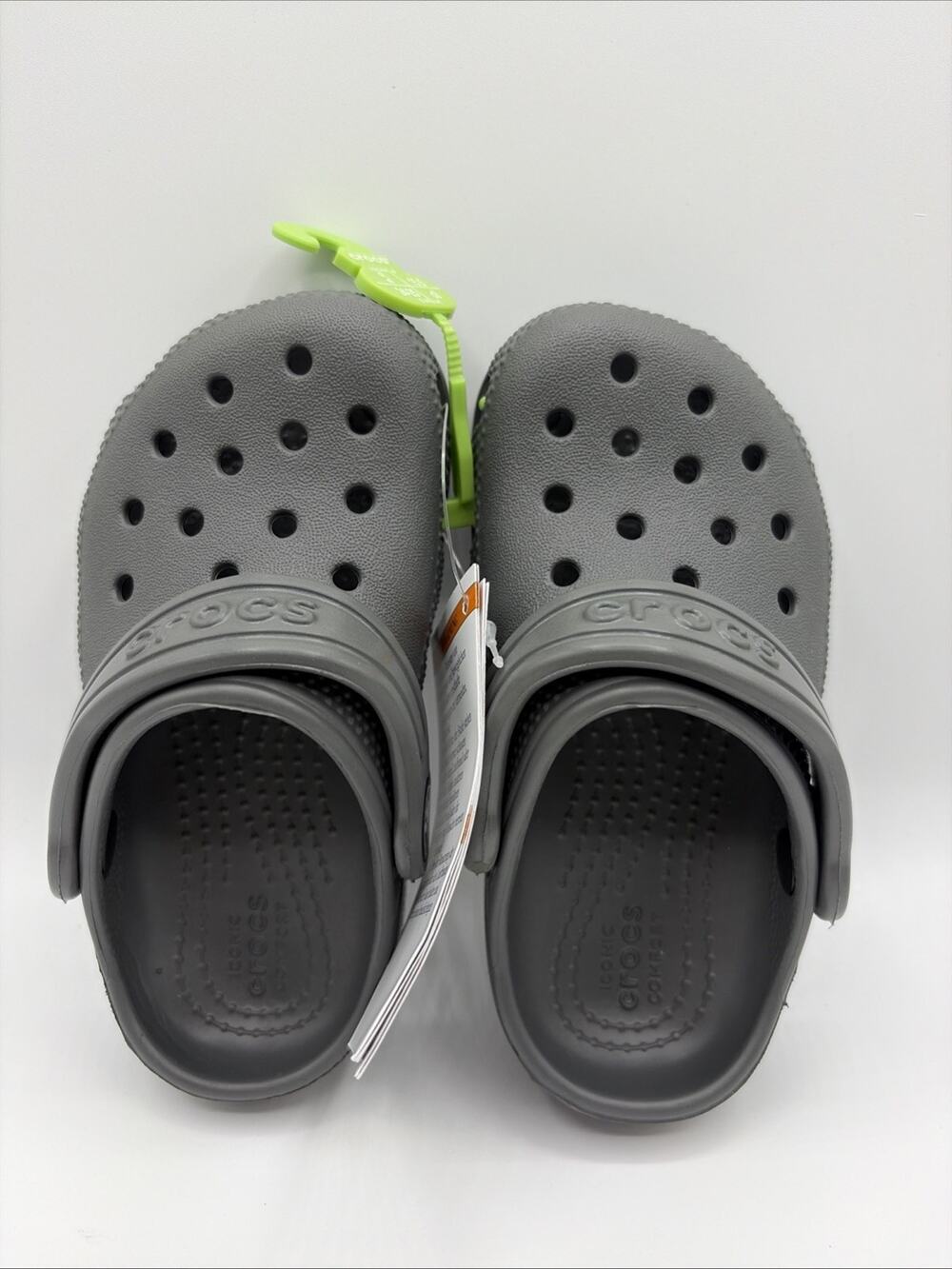 Crocs Kids Classic Clog Sandal Size C8 EU 25 Dark Gray NWT